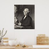 Portret van Thomas Jefferson Poster (Keuken)
