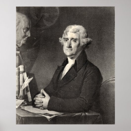 Portret van Thomas Jefferson Poster (Voorkant)