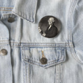 Portret van Thomas Jefferson Ronde Button 5,7 Cm (In situ)