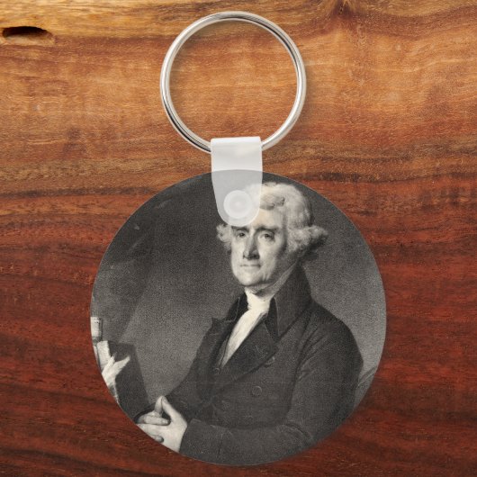 Portret van Thomas Jefferson Sleutelhanger (Voorkant)