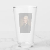 Portret van Thomas Jefferson (van Rembrandt Peale) Glas (Achterkant)