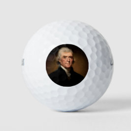 Portret van Thomas Jefferson (van Rembrandt Peale) Golfballen
