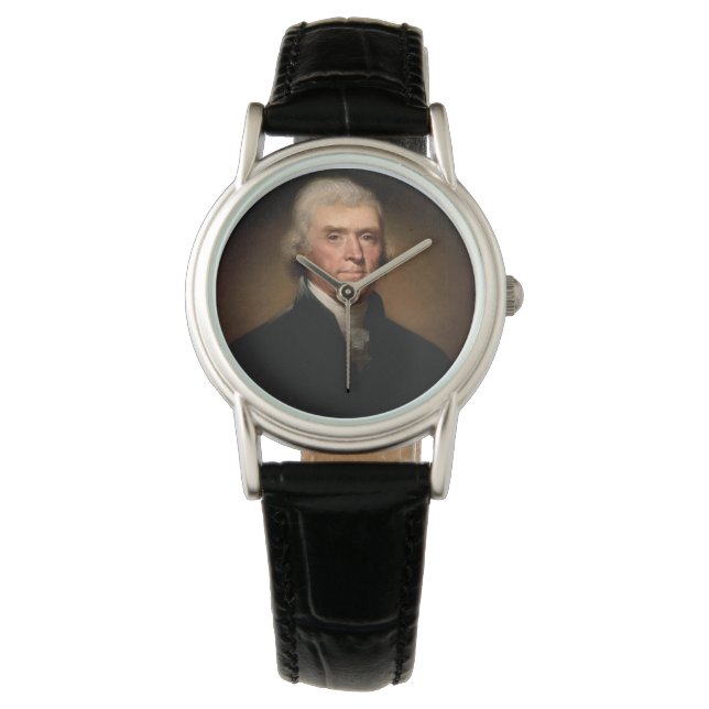 Portret van Thomas Jefferson (van Rembrandt Peale) Horloge (Voorkant)