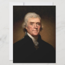 Portret van Thomas Jefferson (van Rembrandt Peale) Kaart