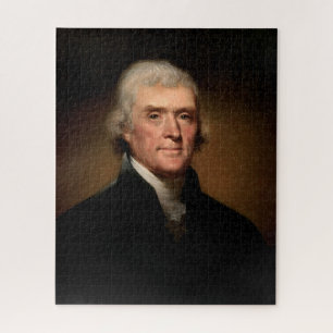 Portret van Thomas Jefferson (van Rembrandt Peale) Legpuzzel