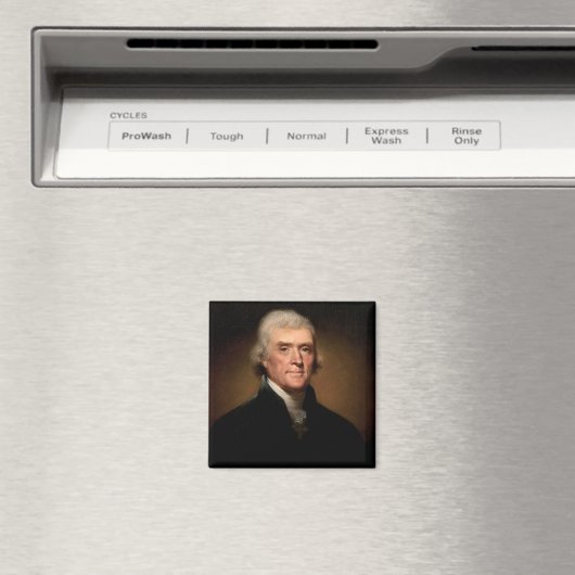 Portret van Thomas Jefferson (van Rembrandt Peale) Magneet (Insitu (Vaatwasser))