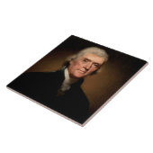 Portret van Thomas Jefferson (van Rembrandt Peale) Tegeltje (Zijkant)
