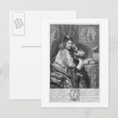 Portret van Thomas Killigrow (1612-83) Restauratie Briefkaart (Voorkant / Achterkant)