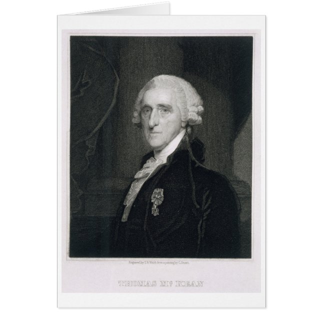 Portret van Thomas McKean, gegraveerd door Thomas  (Voorkant)
