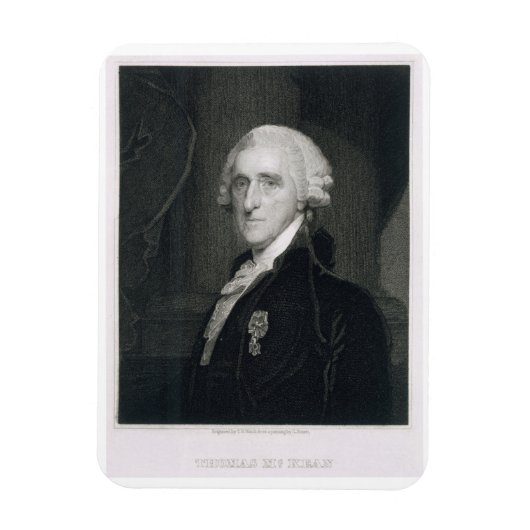 Portret van Thomas McKean, gegraveerd door Thomas Magneet (Verticaal)