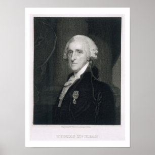 Portret van Thomas McKean, gegraveerd door Thomas Poster