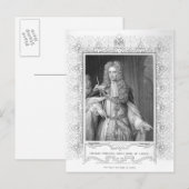 Portret van Thomas Osborne, graving Briefkaart (Voorkant / Achterkant)