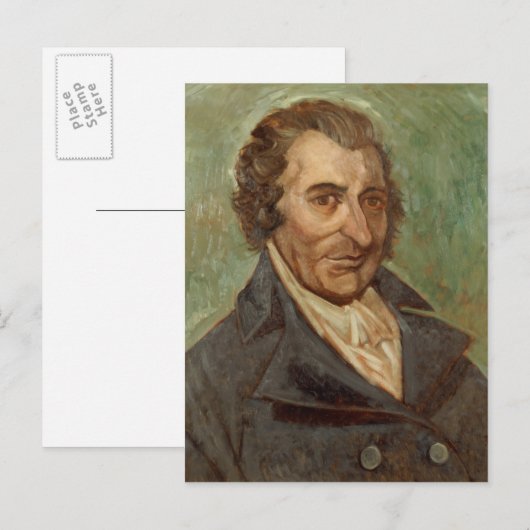 Portret van Thomas Paine Briefkaart (Voorkant / Achterkant)
