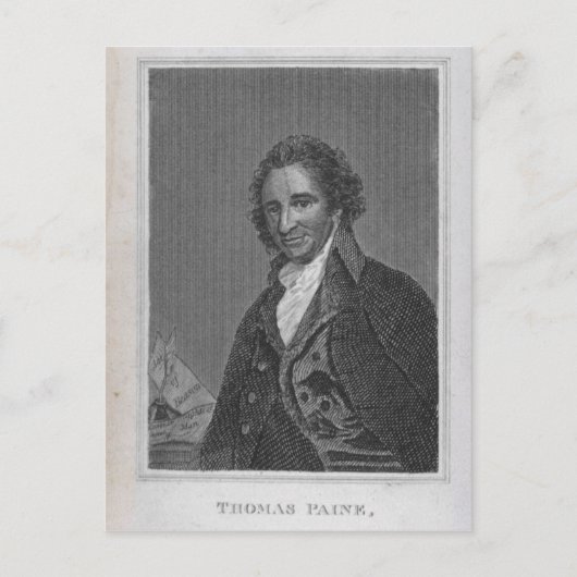 Portret van Thomas Paine van Volume I Briefkaart (Voorkant)