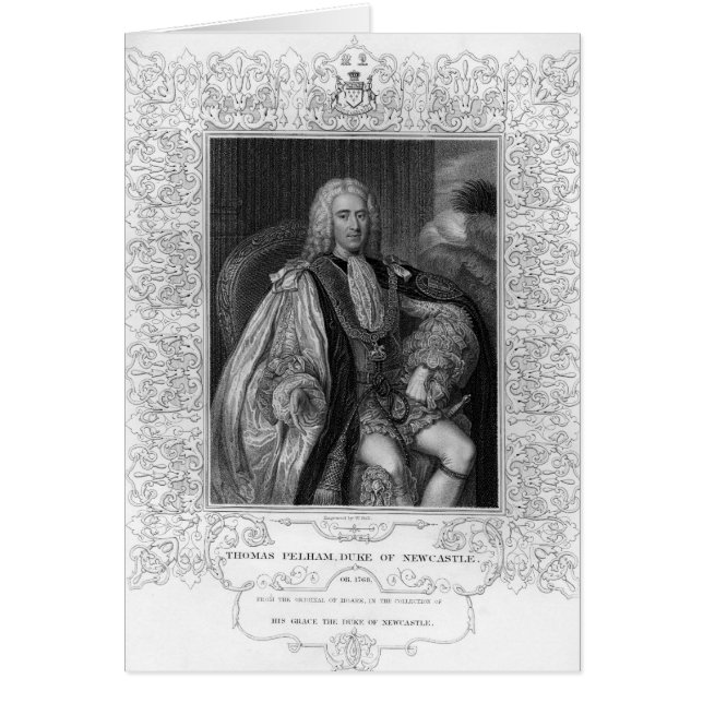 Portret van Thomas Pelham-Holles (Voorkant)