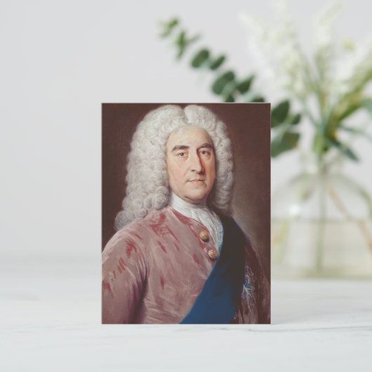 Portret van Thomas Pelham Holles Briefkaart (Staand voorkant)