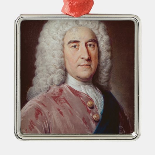 Portret van Thomas Pelham Holles Metalen Ornament (Voorkant)