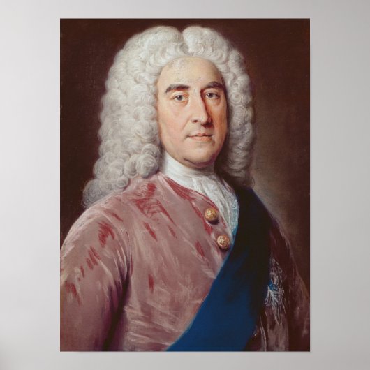 Portret van Thomas Pelham Holles Poster (Voorkant)