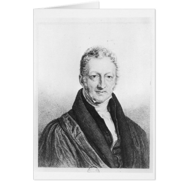 Portret van Thomas Robert Malthus (Voorkant)