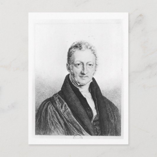 Portret van Thomas Robert Malthus Briefkaart (Voorkant)
