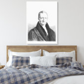 Portret van Thomas Robert Malthus Canvas Afdruk (Insitu (Slaapkamer))