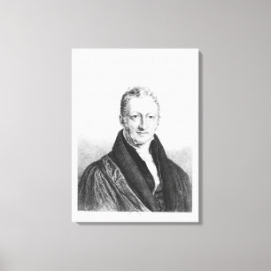 Portret van Thomas Robert Malthus Canvas Afdruk