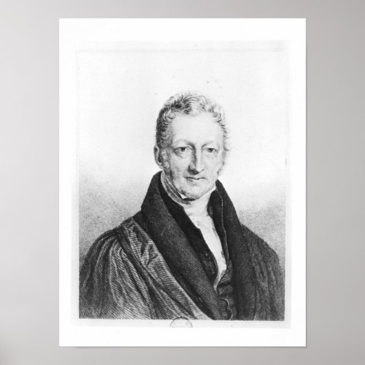 Portret van Thomas Robert Malthus Poster (Voorkant)