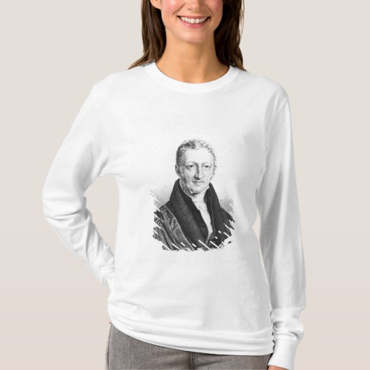 Portret van Thomas Robert Malthus T-shirt (Voorkant)
