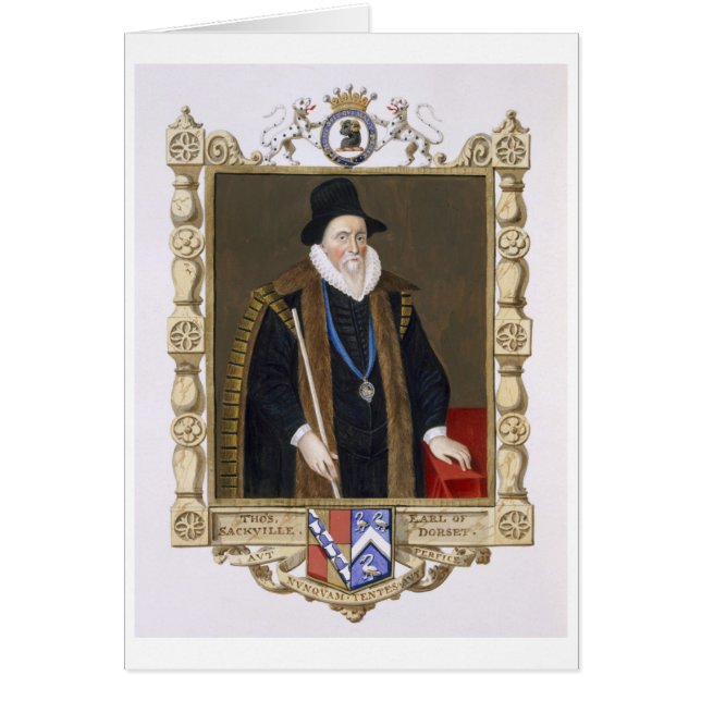 Portret van Thomas Sackville (1536-1608) 1st Baron (Voorkant)