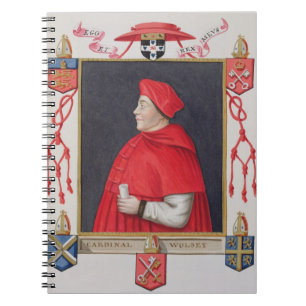 Portret van Thomas Wolsey (c.1475-1530) Kardinaal  Notitieboek