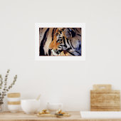 Portret van Tiger Poster Print (Keuken)