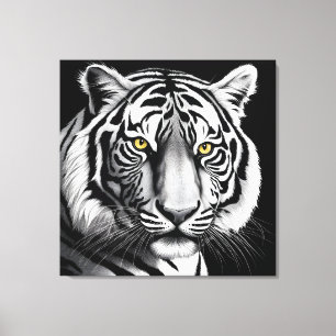 Portret van tijger canvas afdruk