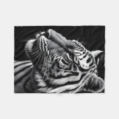 Portret van tijger fleece deken (Voorkant (Horizontaal))