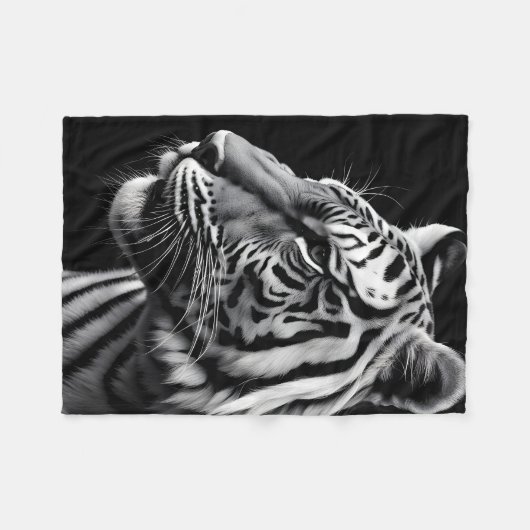 Portret van tijger fleece deken (Voorkant (Horizontaal))