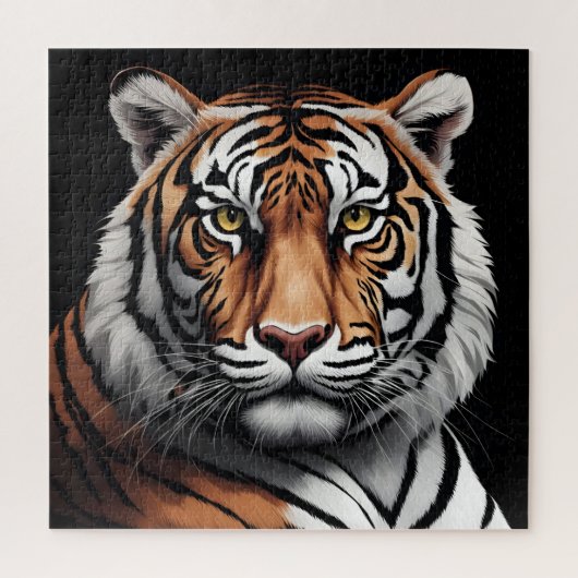 Portret van tijger legpuzzel (Verticaal)