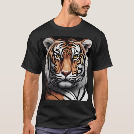 Portret van tijger t-shirt (Voorkant)