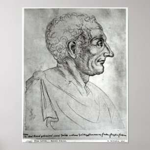 Portret van Titus Livius, bekend als Livy Poster