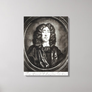 Portret van Titus Oates gegraveerd door R. Thompso Canvas Afdruk