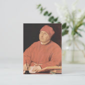 Portret van Tommaso "Fedra" Inghirami door Raphael Briefkaart (Staand voorkant)