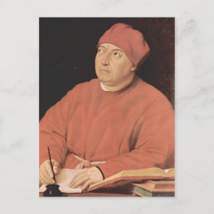 Portret van Tommaso "Fedra" Inghirami door Raphael Briefkaart
