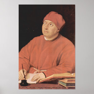 Portret van Tommaso 'Fedra' Inghirami door Raphael Poster