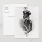 Portret van Toussaint L'Ouverture Briefkaart (Voorkant / Achterkant)