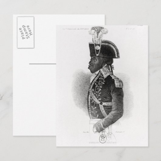 Portret van Toussaint L'Ouverture Briefkaart (Voorkant / Achterkant)