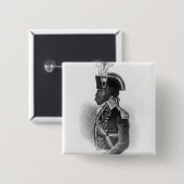 Portret van Toussaint L'Ouverture Vierkante Button 5,1 Cm (Voorkant /achterkant)