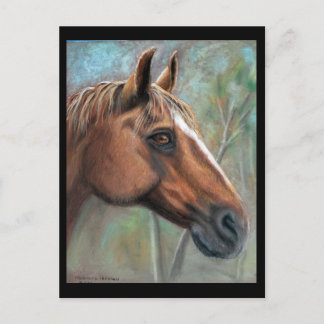 Portret van Tres pastel Briefkaart