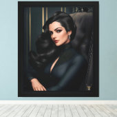 Portret van Tressa Straninski door Xzendor7 Canvas Afdruk (Insitu (Houten vloer))