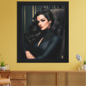 Portret van Tressa Straninski door Xzendor7 Canvas Afdruk (Insitu (Woonkamer))