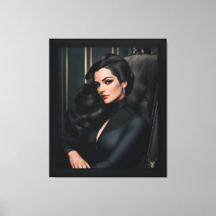 Portret van Tressa Straninski door Xzendor7 Canvas Afdruk