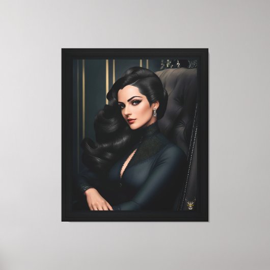 Portret van Tressa Straninski door Xzendor7 Canvas Afdruk (Voorkant)