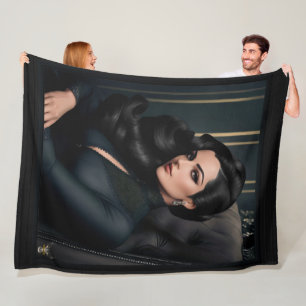 Portret van Tressa Straninski door Xzendor7 Fleece Deken